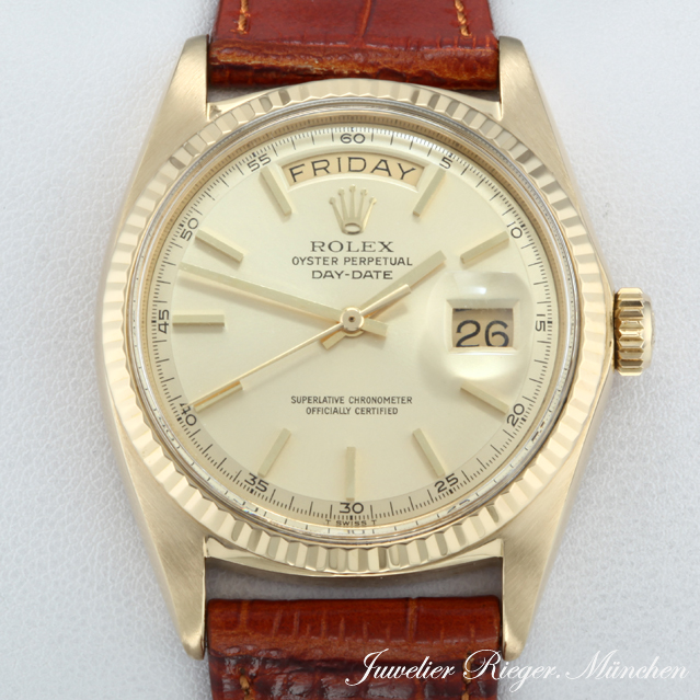 ROLEX UHR DAY DATE GOLD 750 AUTOMANTIK Herren Armbanduhr Herrenuhr daydate eBay