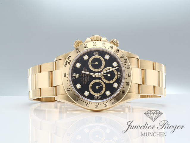 Rolex Daytona 16528 Gelbgold 750 Diamanten Zenith ...