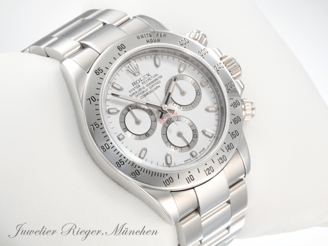 Rolex Daytona 116520 Stahl 2009 Chronograph Rehaut ...