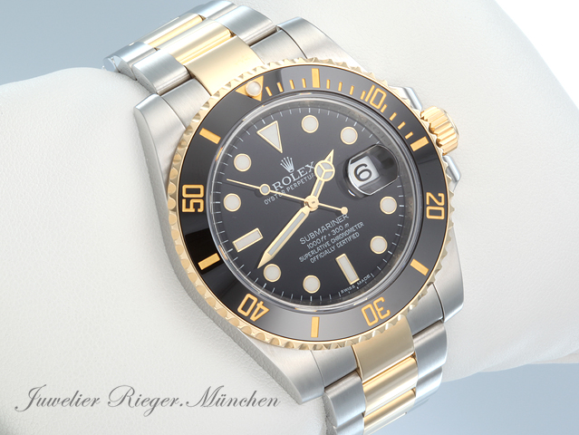 Rolex Submariner Date 116613 LN Stahl Gelbgold 750 ...